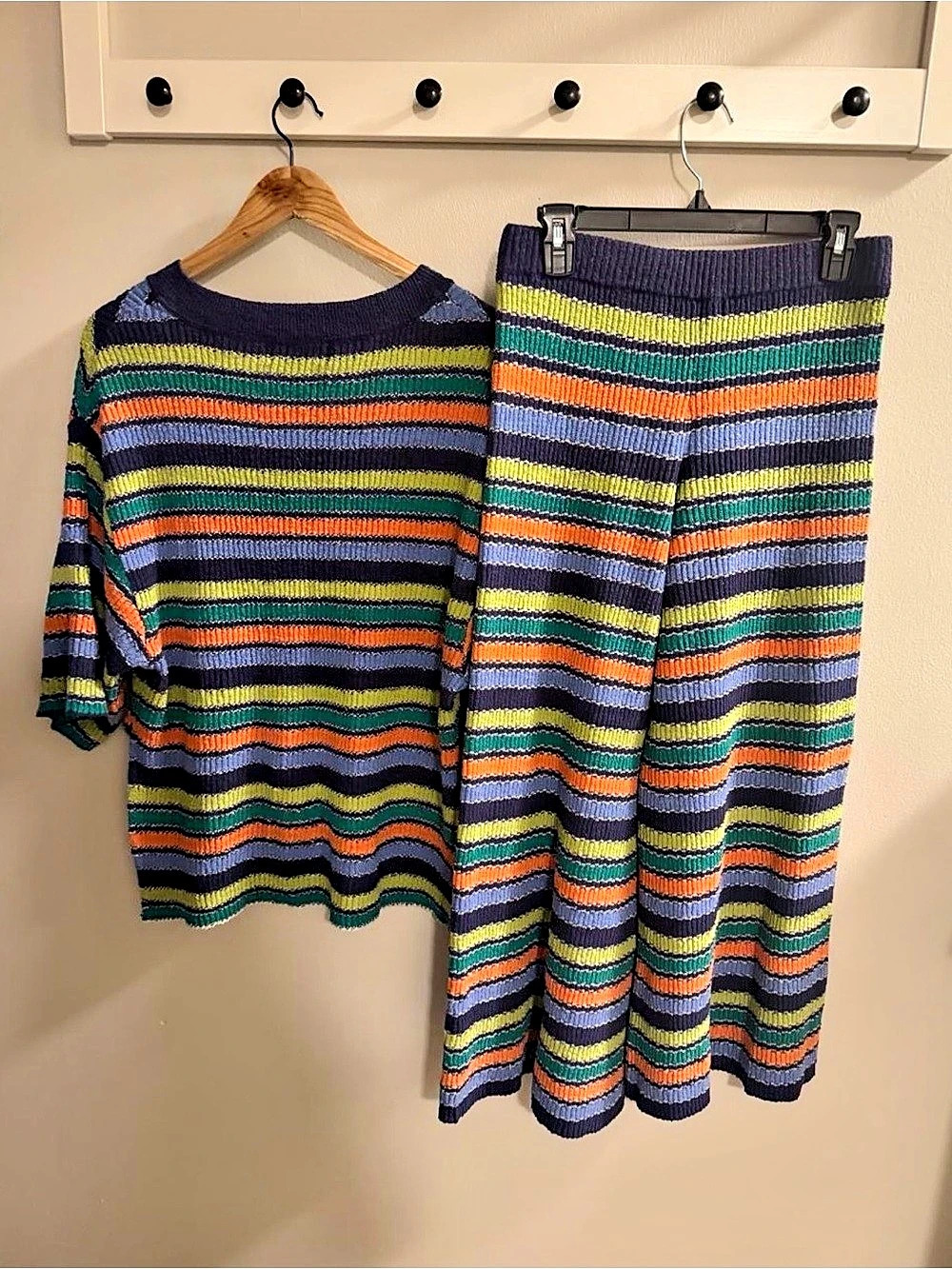Free people over the rainbow sweater set